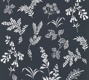 A.S. Création Blumentapete Flavour florale Tapete Papiertapete schwarz weiß 10,05 m x 0,53 m