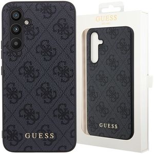 Guess Charms Gold Logo Hard Case für Samsung Galaxy A54 grau Schutz-Hülle Cover