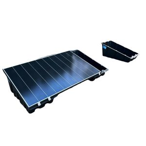 Montážní systém pro solární a fotovoltaické systémy, montážní vanička NELI pro ploché střechy