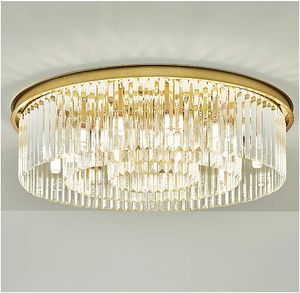 Design Decken Lampe GOLD Wohn Zimmer Beleuchtung Kristall Messing Lüster Leuchte 