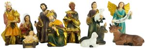 Krásné figurky do betléma 11 ks, cca 10 cm, K 604
