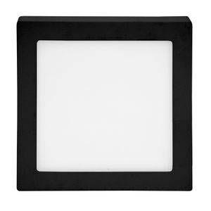 T-LED Černý přisazený LED panel hranatý 220x220mm 18W Barva světla: Denní bílá 102157