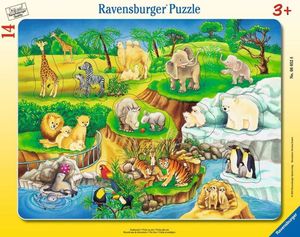 Puzzle 14 dielikov Návšteva zoologickej záhrady