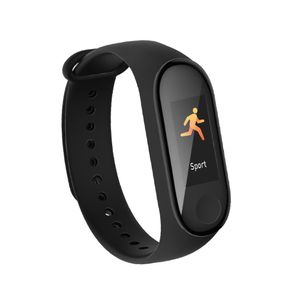 Umbro Fitness Tracker Bluetooth - inteligentné hodinky so športovými funkciami - fitness hodinky HR a senzor telesnej teploty - krokomer 0,96-palcový dotykový displej - športové hodinky odolné voči striekajúcej vode - čierne
