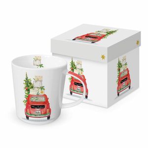 PPD Christmas Taxi Trend Mug, in Geschenkbox, Tasse, Teetasse, Kaffee Becher, 350 ml, 604554