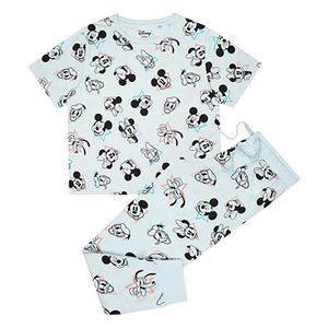 Mickey Mouse & Friends - dámske pyžamo s dlhými nohavicami TV302 (M) (sivá/čierna)
