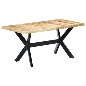 vidaXL Jídelní stůl 160 x 80 x 75 cm hrubé mangové dřevo masiv