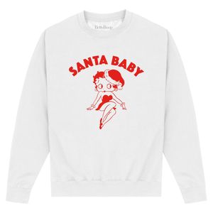 Betty Boop - Sweatshirt für Herren/Damen Unisex PN502 (L) (Weiß)