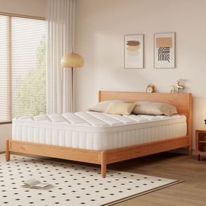 Aiibot Matratze 90x200 7-Zonen Kaltschaummatratze Höhe 25cm Matratzen Federkernmatratze 90x200 mit Komfortschaum Taschenfederkernmatratze,Härtegrad3