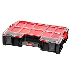 Qbrick Organizerbox für Kleinteile, 450 x 360 x 110 mm, hochwertige Organizerbox mit ausziehbaren Würfeln