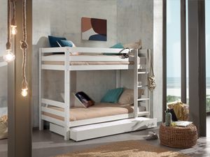 Vipack Loftová poschodová posteľ Pino 160 cm výška vrátane zásuvky na posteľ
