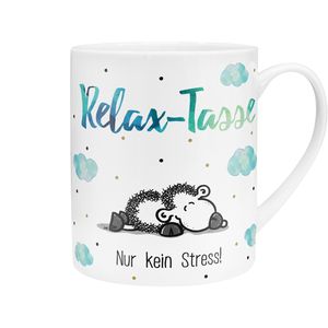 Sheepworld XXL Relax- Tasse - nur kein Stress! | 500 ml