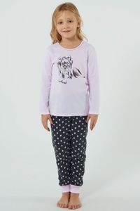 Dívčí pyžamo 140H Dog - bavlna Světle růžová 10 let