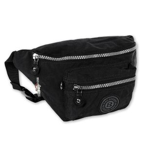 Taška Street Nylonová taška Dámska pánska taška Fanny Pack Black 27x10x16 OTJ506S