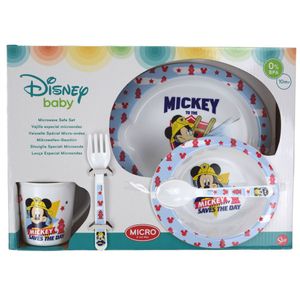 Geschirrset Mickey Mouse Geschenkset Disney Baby 5tlg. Mikrowellengeschirr