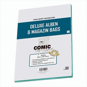 Comic Concept Deluxe Alben & Magazin Bags L (235 x 310 mm) mit Lasche