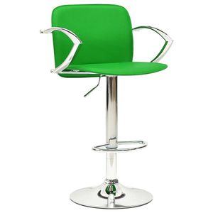 vidaXL Barová stolička 2 ks. Zelená imitace kůže