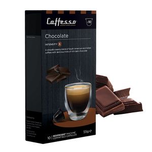 Caffesso Chocolate 10ks - 100% kompatibilní kapsle do kávovarů Nespresso, DeLonghi a Krups