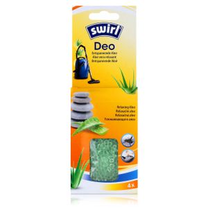 Swirl Deo für Staubsauger Entspannende Aloe -4 Beutel Staubsaugerduft (1er Pack)