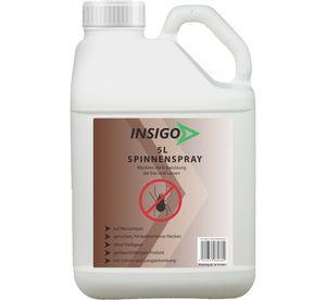 INSIGO 5L Anti Spinnenspray Spinnenmittel Spinnenabwehr gegen Spinnen-Bekämpfung Spinnen vertreiben Schutz Zecken Ungeziefer