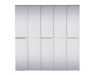 trendteam Garderobe Garderobenschrank Mirror Weiß Melamin 185 x 191 x 34 cm