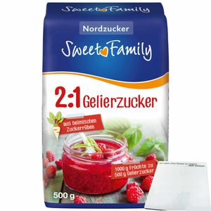 Sweet Family Gelierzucker 2zu1 (500g Packung) + usy Block