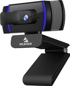 NexiGo N930AF Autofokus 1080P Webcam mit Software, Stereo Mikrofon and Abdeckung, USB Computer Web Kamera, für Streamen von Online-Kursen, Kompatibel mit Zoom/Skype/Teams, PC Mac Laptop Desktop