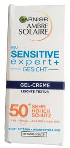 Garnier, Ambre Solaire, Gesichtscreme-Gel, SPF 50+, 50 ml