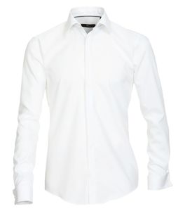 Venti - Evening - Slim Fit-  Festliches Bügelfreies Herren Hemd in weiß oder creme (001840), Größe:42, Farbe:Weiß (000)