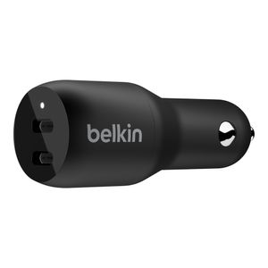 Belkin Dual USB-C Kfz-Ladegerät Power Delivery, 36W, schwarz