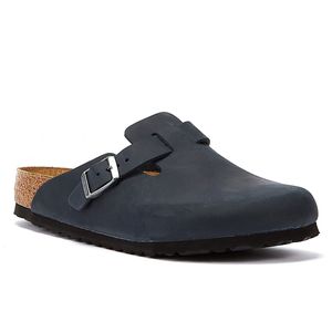 Birkenstock 59461 Boston FL - Pánská obuv s otevřenou špičkou - Black, Velikost:42 EU