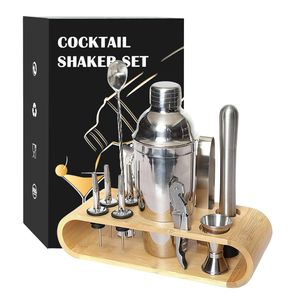Cocktail Shaker Set: 750 ml Edelstahl Martini Shaker 11 tlg