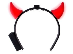 Blink Haarreifen mit Teufelshörnern Festival Gadget Zubehör, Farbe wählen:rot
