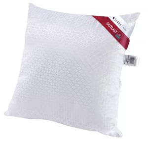 Vankúš na spanie 40x40 OUTLAST Senna Home, obojstranný, polohovateľný, so zipsom, antialergický, výplň granulát, pre astronautov, NASA, biely