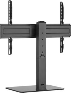 Equip stojan - pre LCD displej / zakrivený LCD displej - univerzálny - plast, nerezová oceľ, sklo - čierny - veľkosť obrazovky: 94-177,8 cm (37"-70")