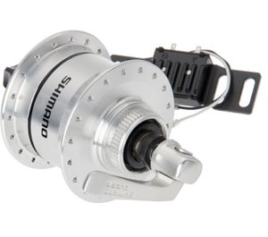 SHIMANO Nabendynamo DH-3D72 Ultegra 6V/3W 32Loch Centerlock silber (+Überspannungsschutz)