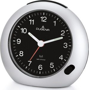 DUGENA 4460384 Funk Wecker Licht Alarm silber