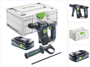 Festool BHC 18-Basic Akku Bohrhammer 18 V 1,8 J SDS Plus Brushless + 1x Akku 4,0 Ah + Systainer - ohne Ladegerät