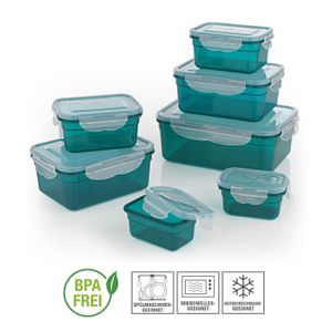 Frischhaltedosen Set Klick-It Gefrierdosen Lunchbox Brotdose 7 Stück grün