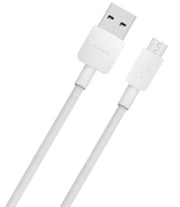 Dátový kábel Huawei C02450768 USB-A na microUSB, 1 m, biely