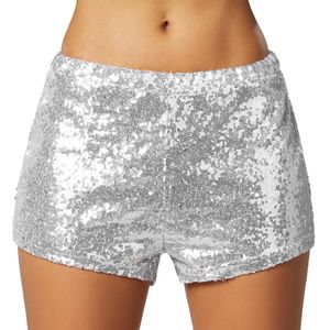 Pailletten-Shorts - silber, L