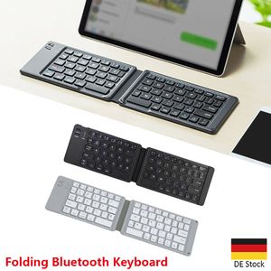Mini Kabellose Bluetooth Tastatur, Leicht Faltbare Bluetooth Tastatur für Handy iPad Laptop, Bluetooth Keyboard kompatibel mit iOS Android Windows-schwarz