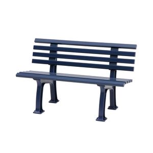 Gartenbank Antigua | 2-Sitzer | Blau | HxBxT 74x120x54cm | Witterungs- & UV-beständiger Kunststoff | Parkbank Sitzbank Außenbereich Garten Balkon Terrasse