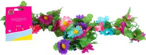 Volare|Blumengirlande | bunt |türkis | lila | pink | 130 cm lang | Fahrradschmuck
