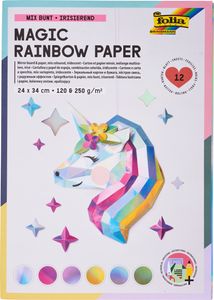 folia Regenbogen-Papier Block MAGIC RAINBOW 240 x 340 mm