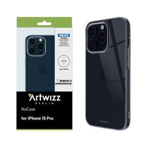 ARTWIZZ NoCase für iPhone 15 Pro - Ultra Dünne, Elastische TPU Schutzhülle - Transparent