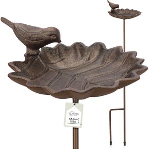WILDLIFE HOME Vogeltränke stehend groß auf Stab I Vogeltränke mit Erdspieß Garten, Balkon I Vogelbad frostsicher aus Gusseisen, Wassertränke für Vögel, Wildvögel WILDLIFE HOME Vogeltränke stehend groß auf Stab I Vogeltränke mit Erdspieß Garten, Balkon I Vogelbad frostsicher aus Gusseisen, Wassertränke für Vögel, Wildvögel