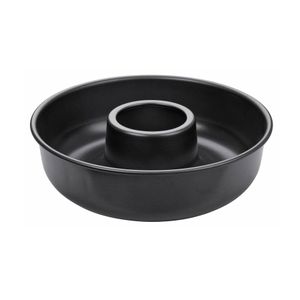 Zenker Kranzform ø 28 cm PURE, runde Backform für leckere Kuchen, Frankfurter Kranz (Farbe: schwarz), Menge: 1 Stück