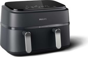 Philips Airfryer 9L Dual Basket, RapidAir, Digital, schwarz (NA351/00)