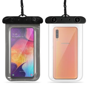 Schutzhülle Samsung Galaxy A50 Tasche Handy Hülle Wasserdichte Strand Smartphone, Farbe:Ultra Clear